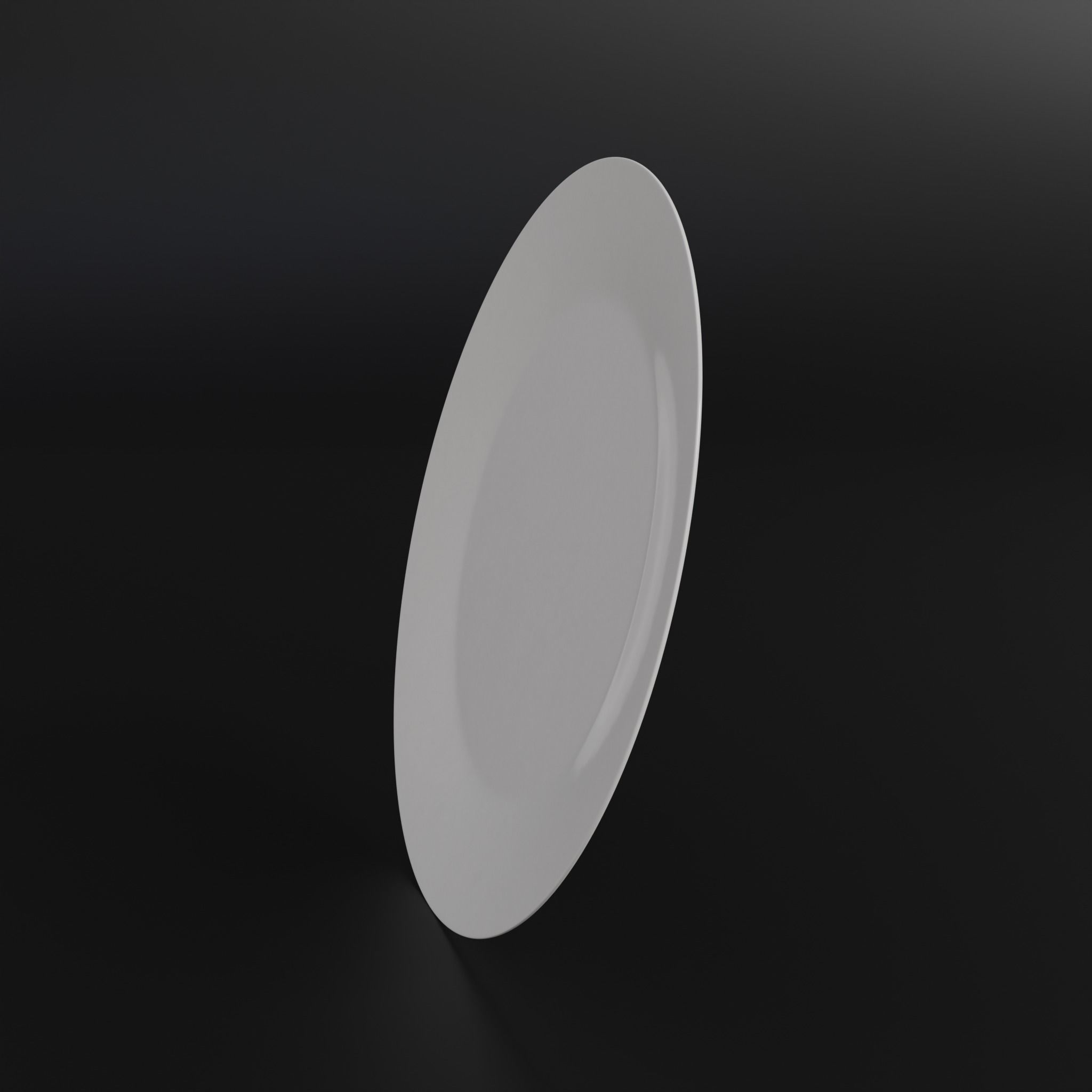 Porcelain Salad plate Low-poly 3D model_10