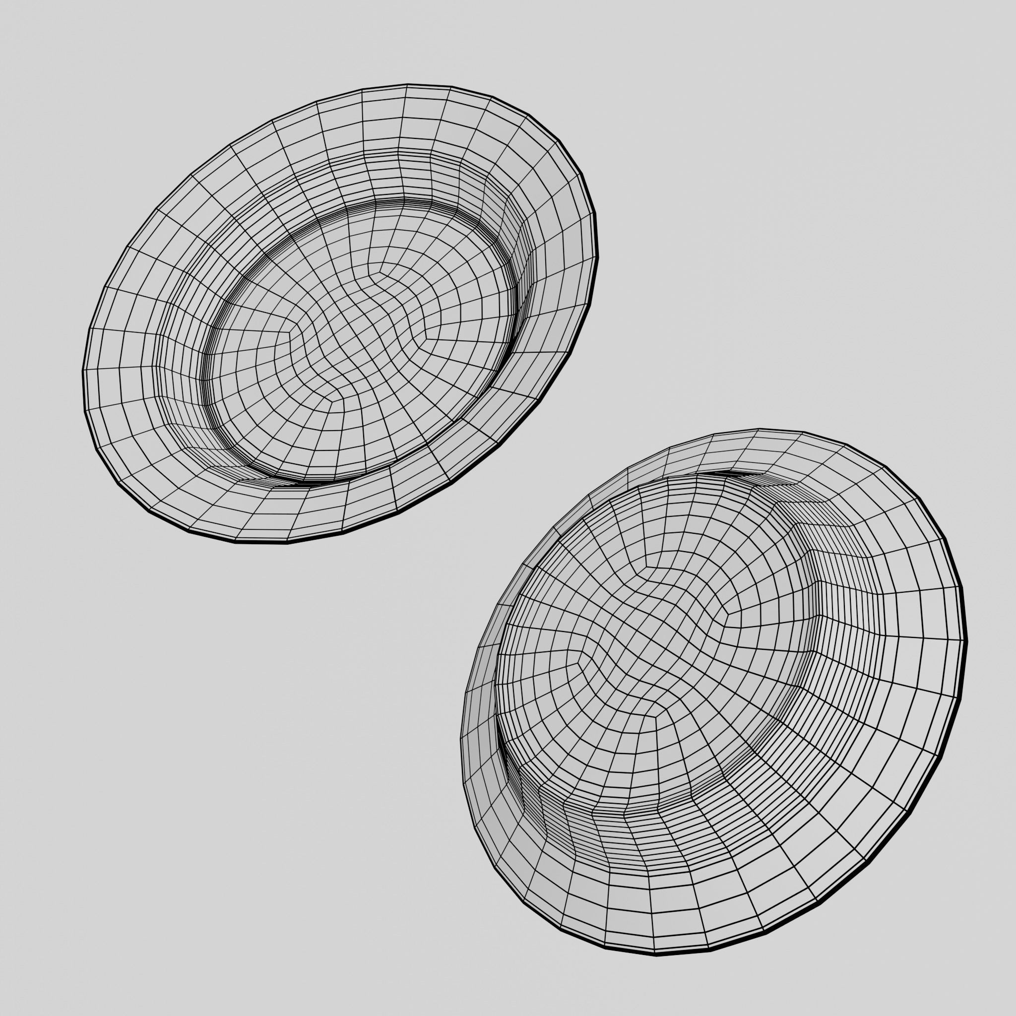 Porcelain Soup plate Low-poly 3D model_13