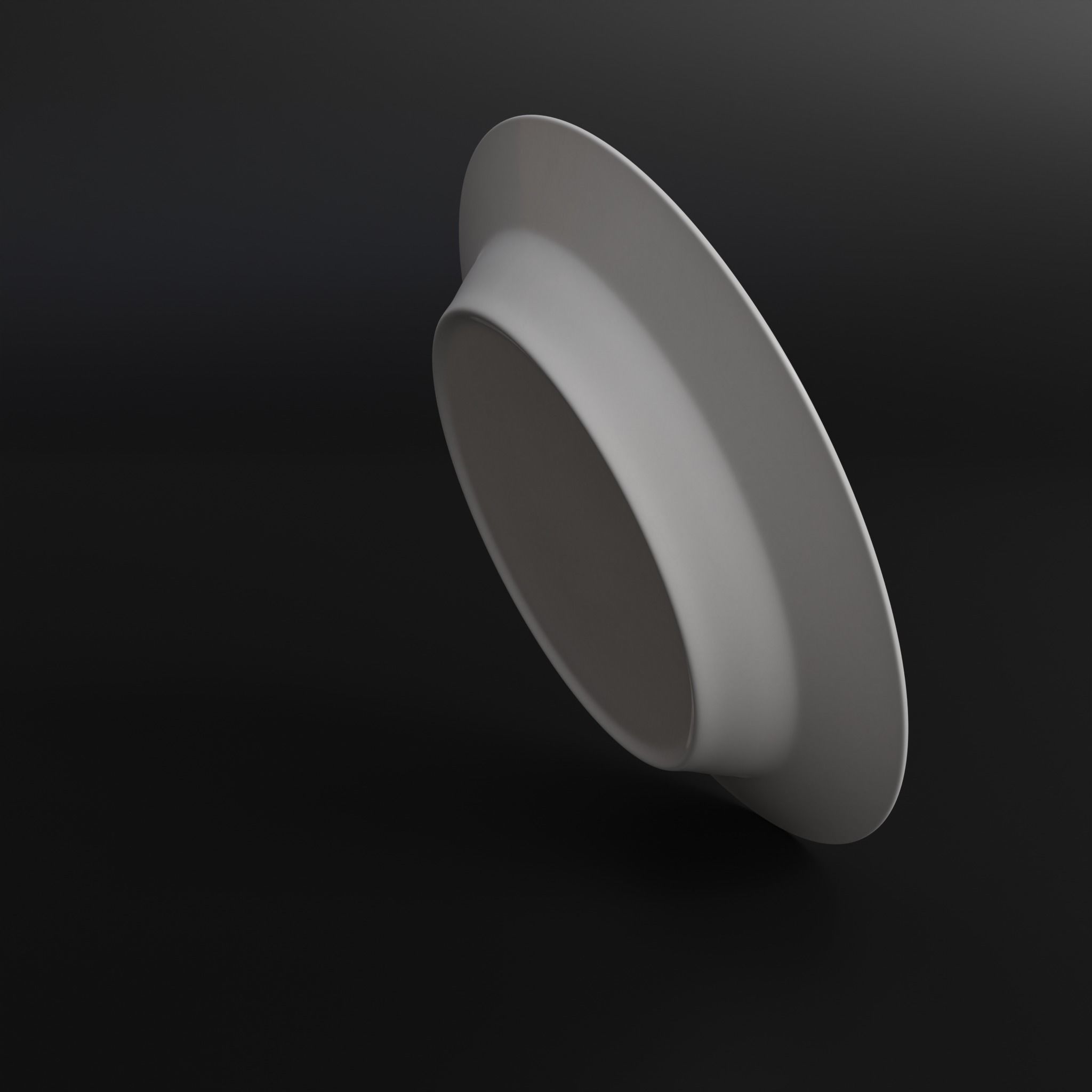 Porcelain Soup plate Low-poly 3D model_6
