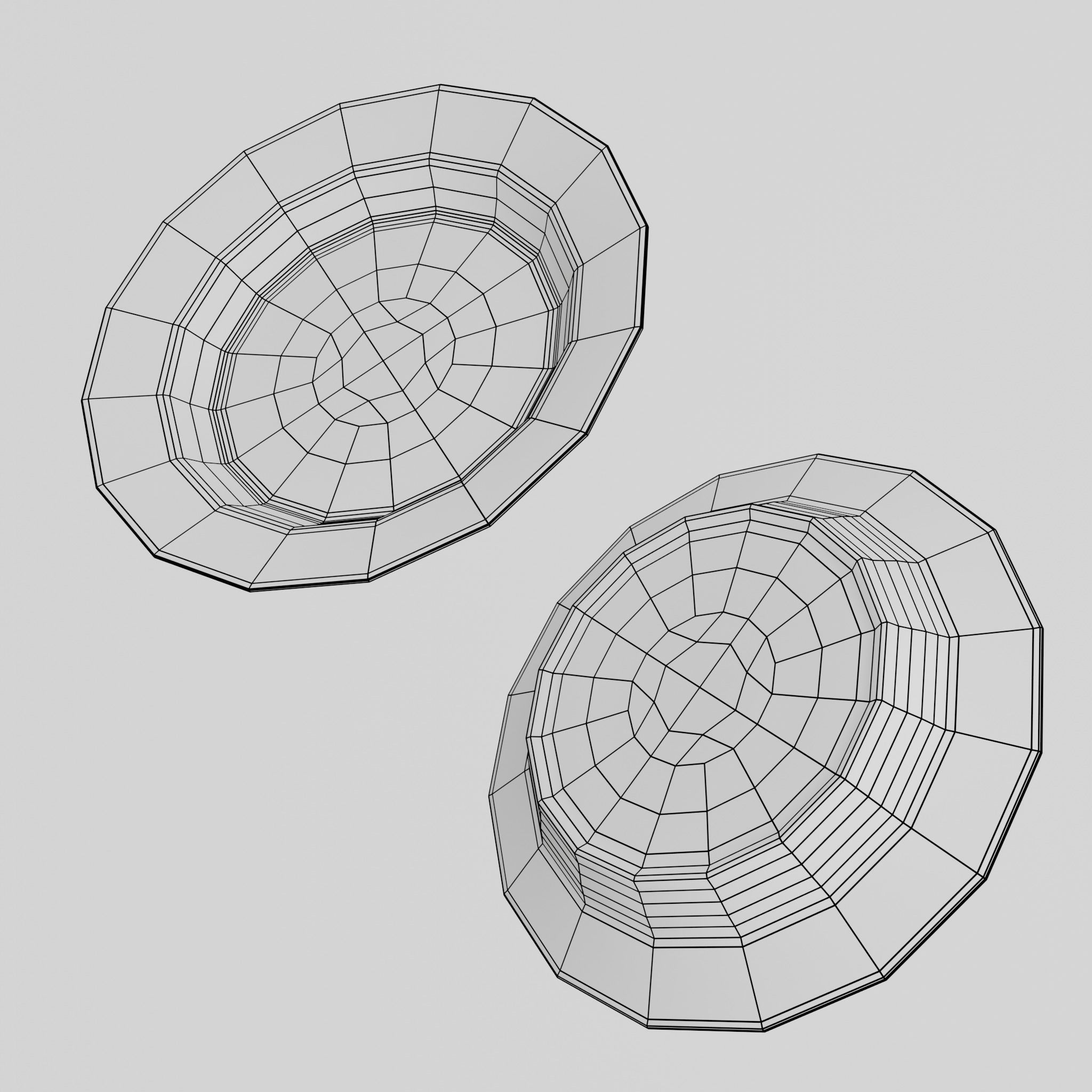 Porcelain Soup plate Low-poly 3D model_12