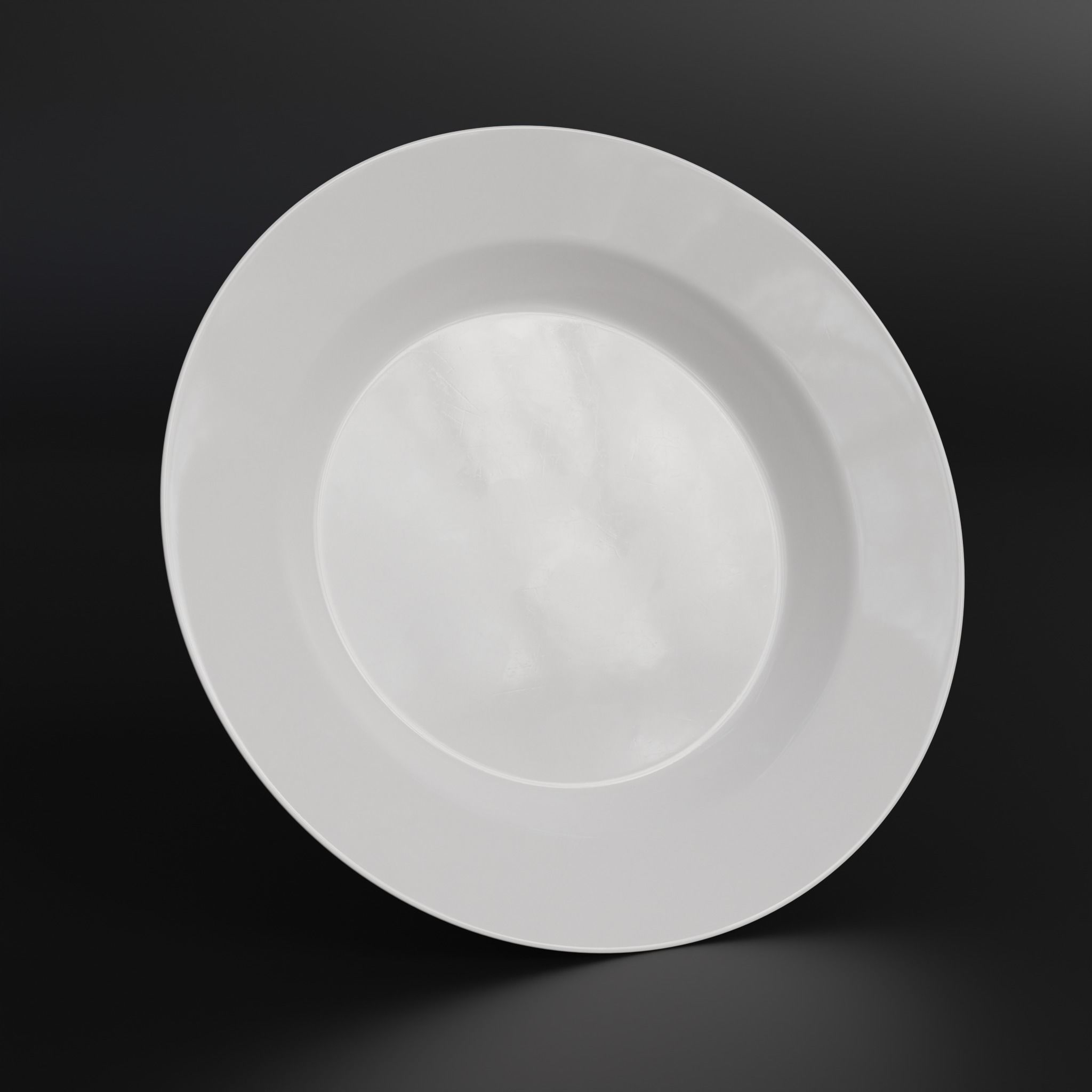 Porcelain Soup plate Low-poly 3D model_4