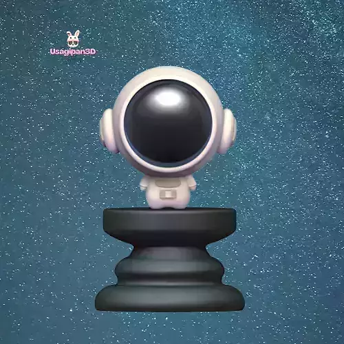 Space Chess - Astronaut - Queen 3D print model