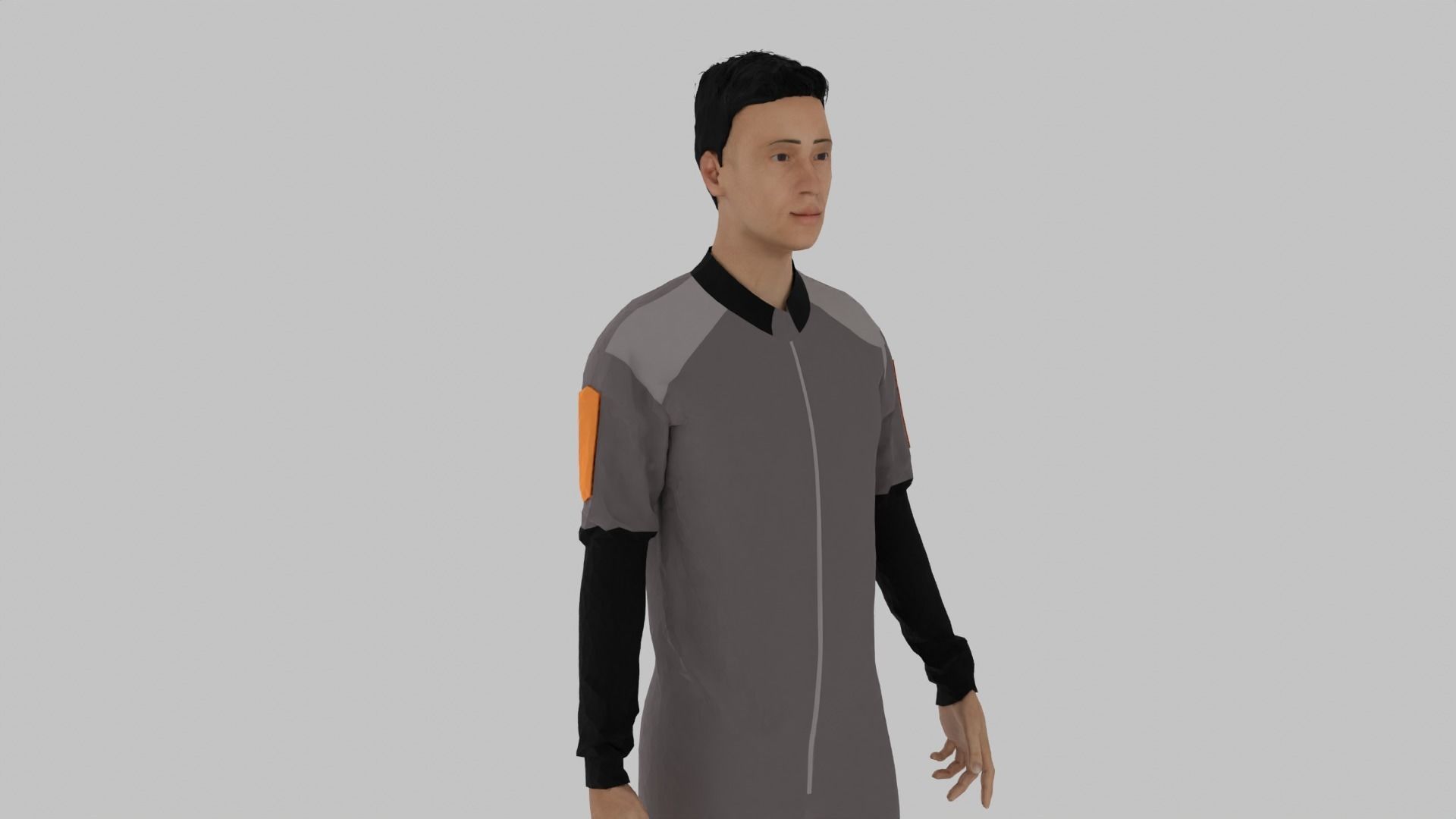 Parachute Jumper Low-poly 3D model_6