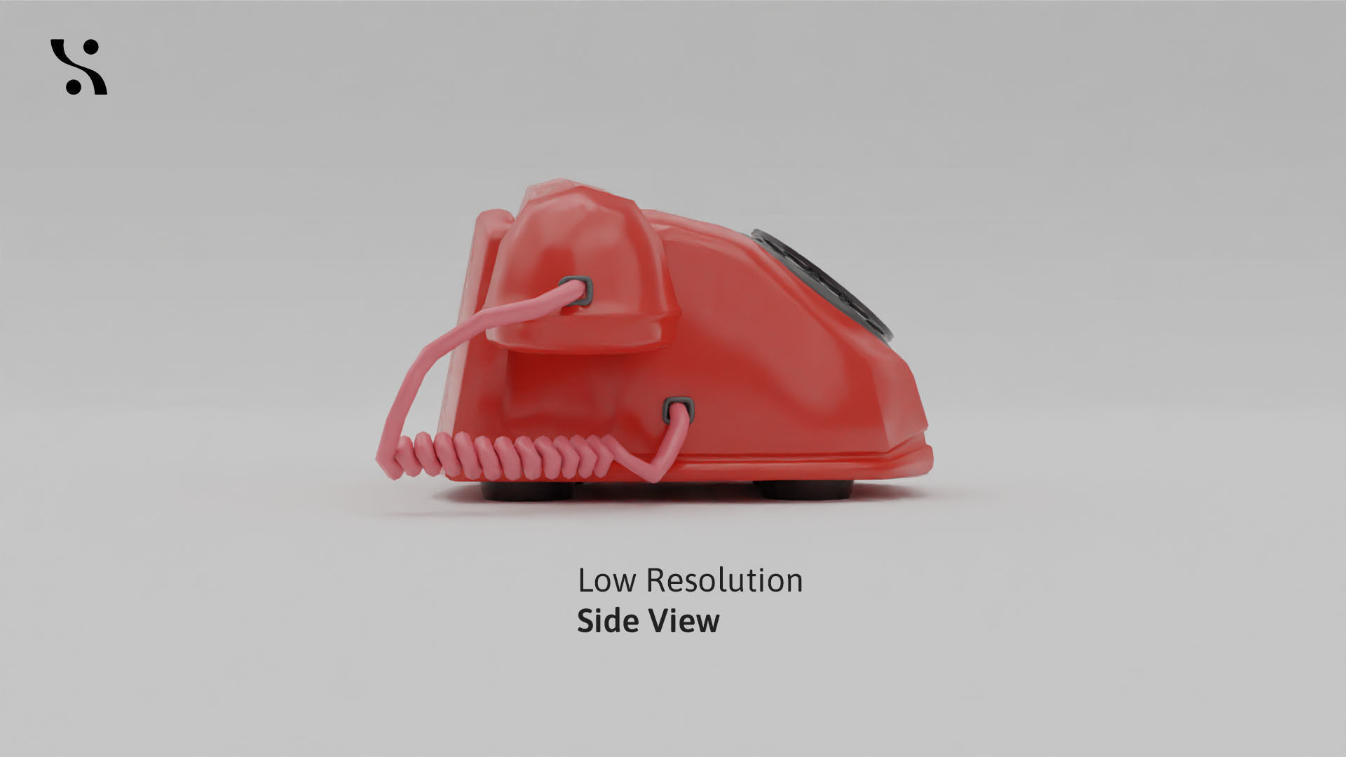 Retro Old-Model Rotary Telephone 3D model_18