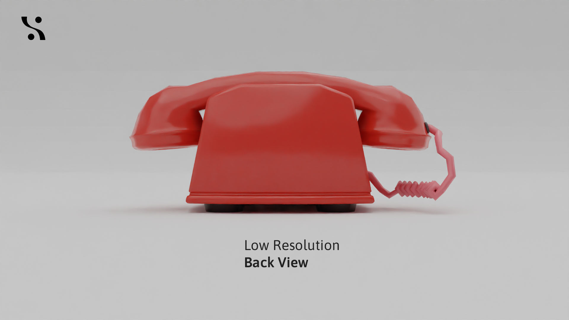 Retro Old-Model Rotary Telephone 3D model_19