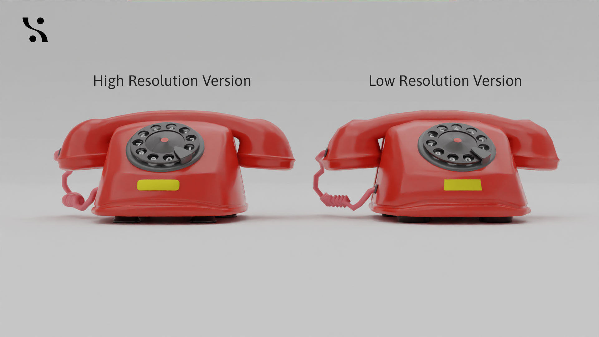 Retro Old-Model Rotary Telephone 3D model_2