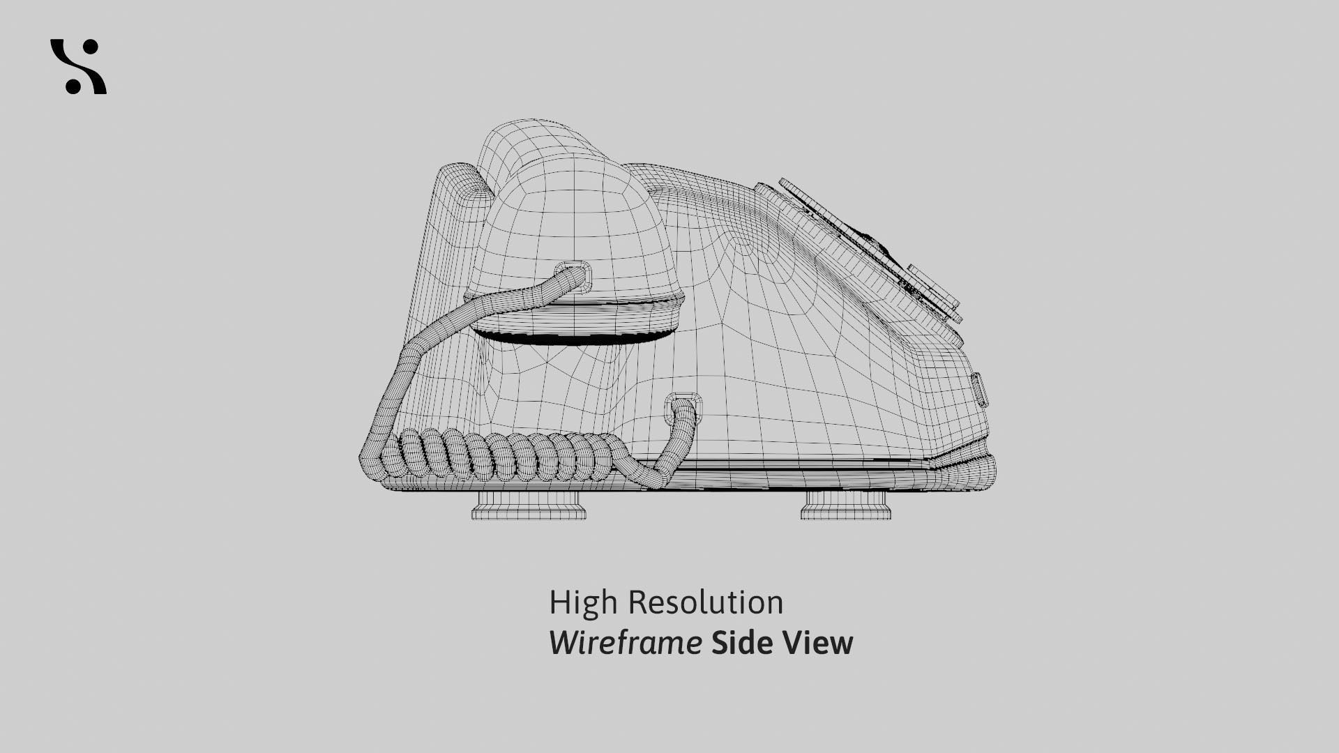 Retro Old-Model Rotary Telephone 3D model_12