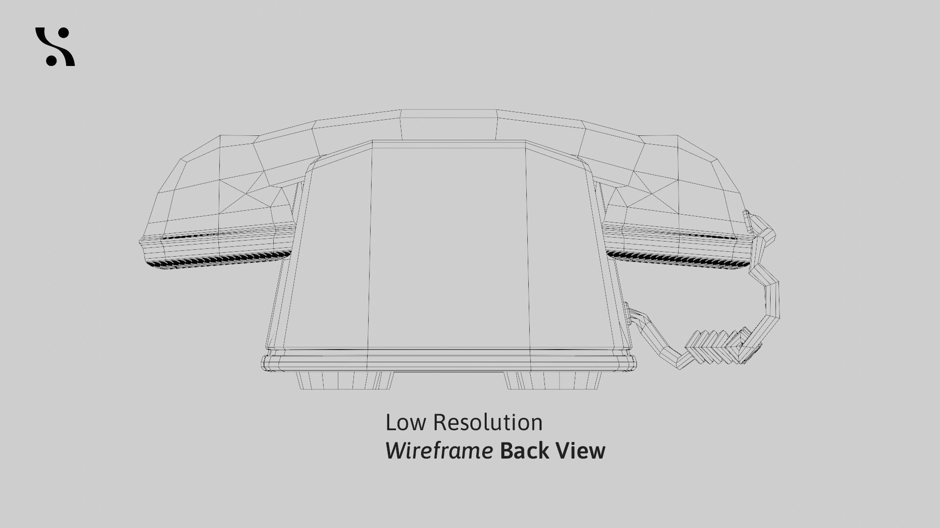 Retro Old-Model Rotary Telephone 3D model_24