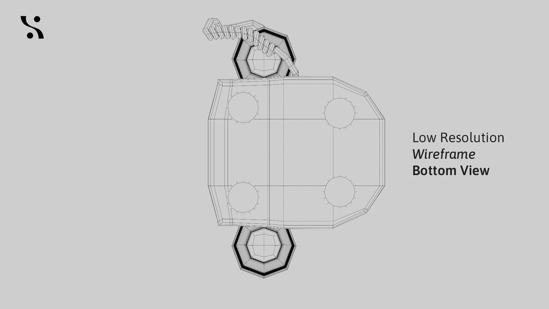 Retro Old-Model Rotary Telephone 3D model_25