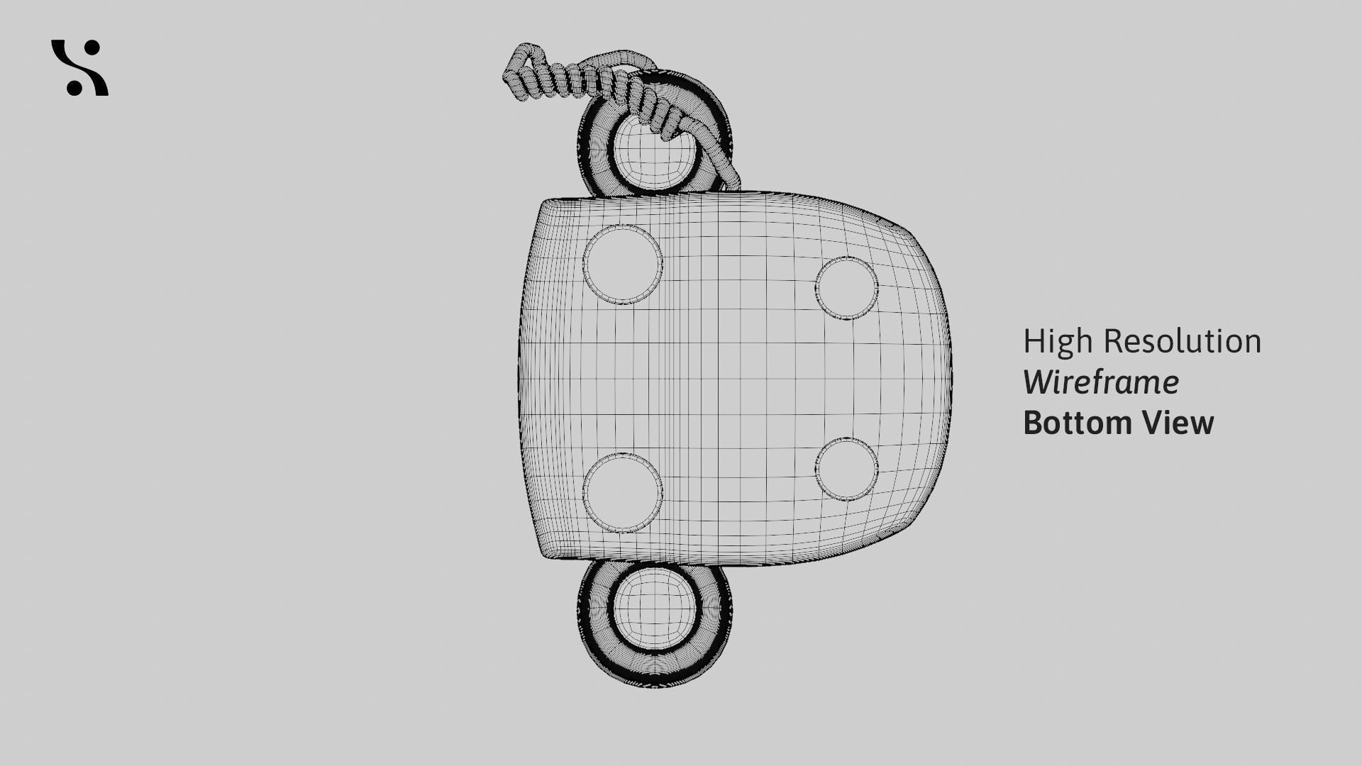 Retro Old-Model Rotary Telephone 3D model_14