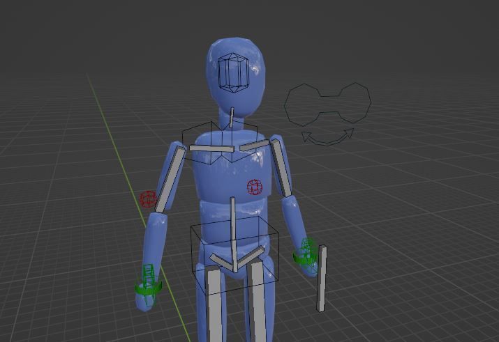 Free Animation Armature for Blender Free 3D model_5