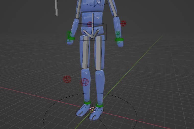 Free Animation Armature for Blender Free 3D model_6