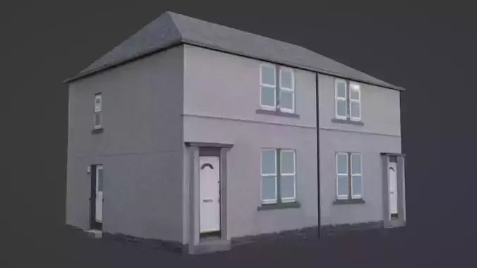 Semi-Detached Scottish Generic House 001