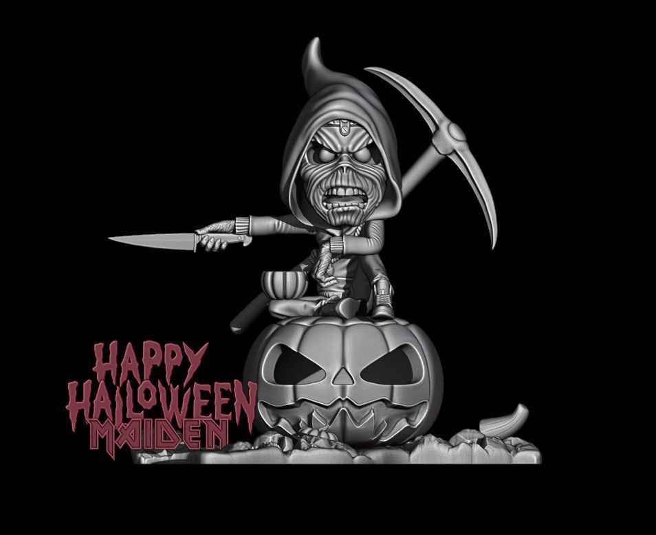 happy halloween maiden 3D print model_16