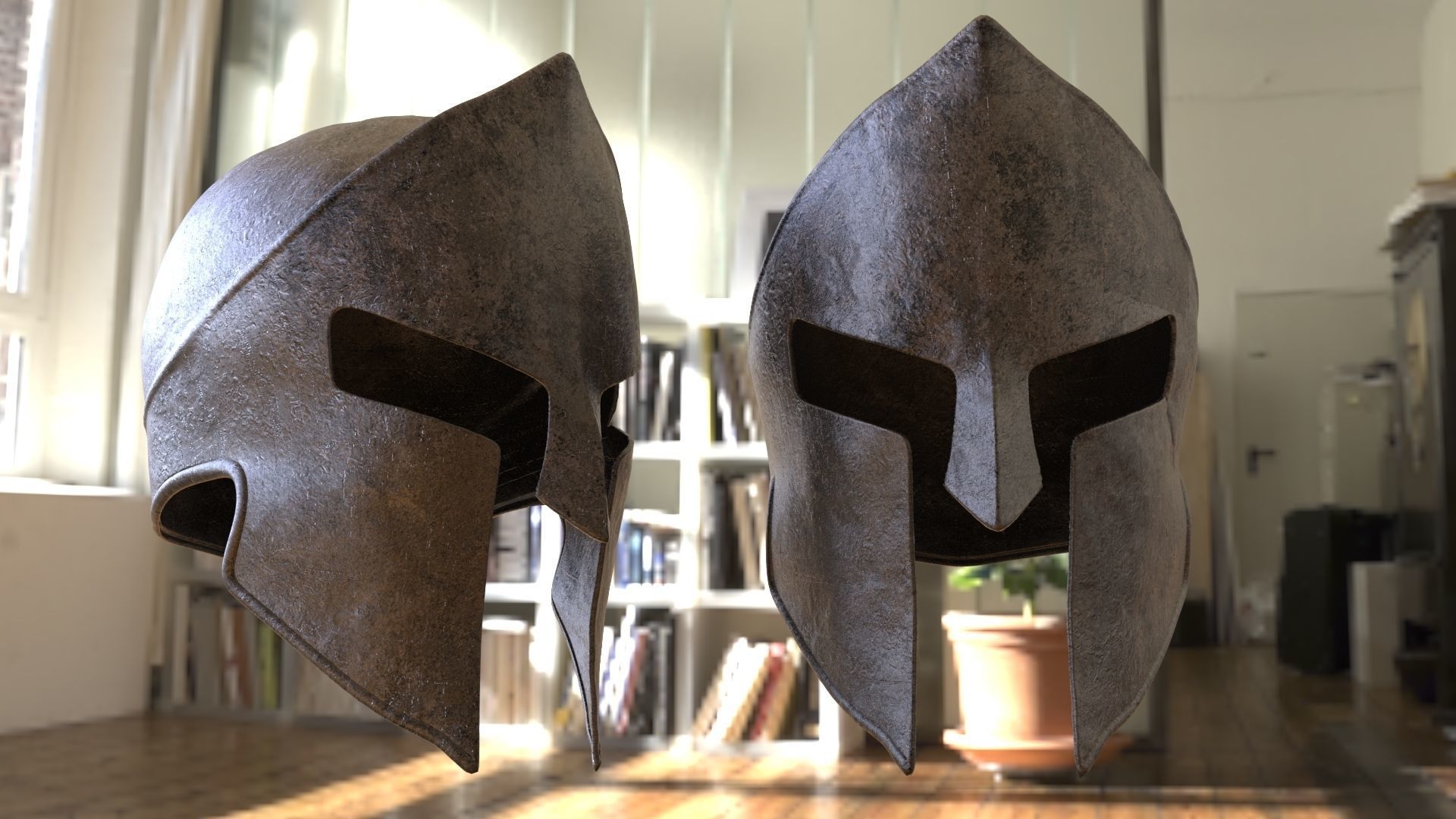Spartan Helmet 3D model_3