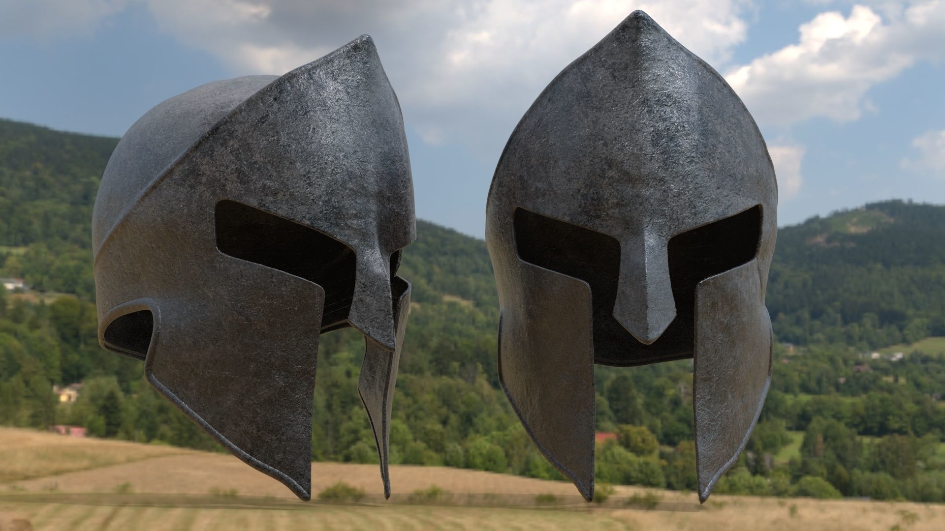 Spartan Helmet 3D model_1