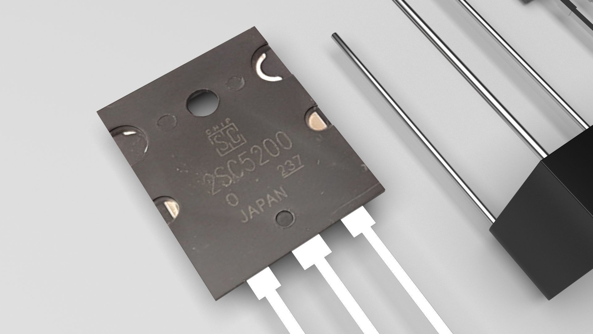 Electronic Components Set 3D model_6