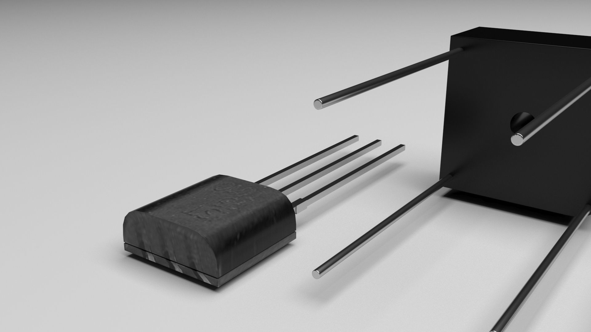 Electronic Components Set 3D model_9