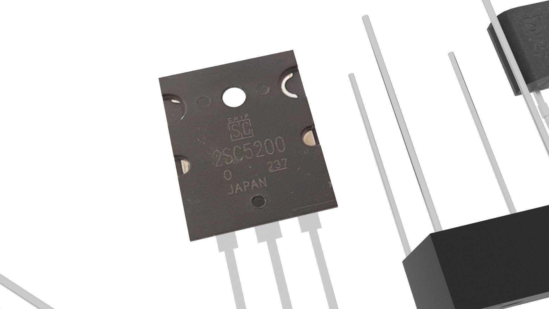 Electronic Components Set 3D model_19