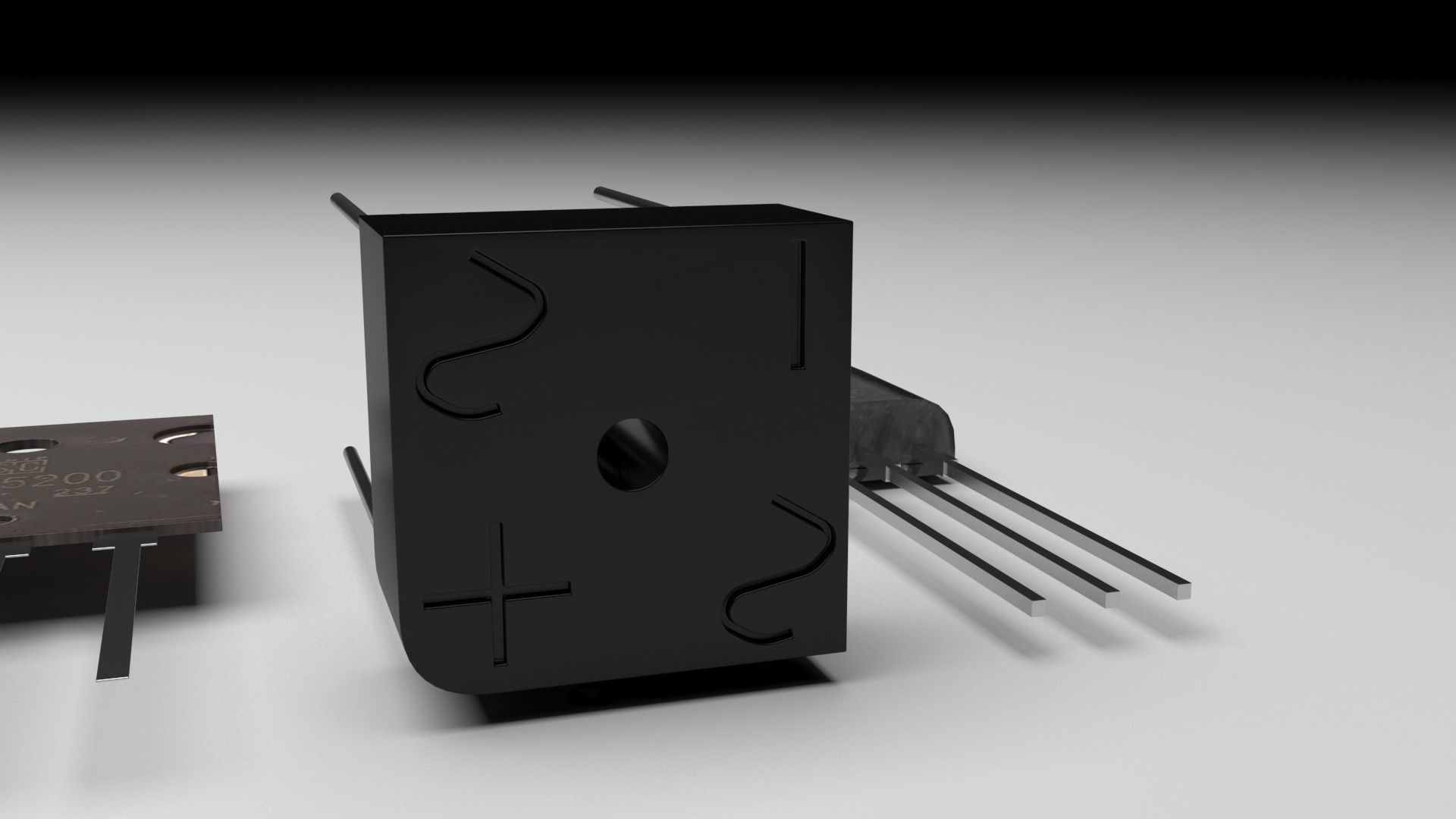 Electronic Components Set 3D model_11