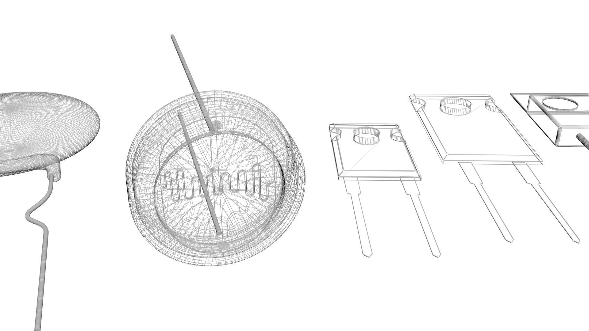 Electronic Components Set 3D model_29