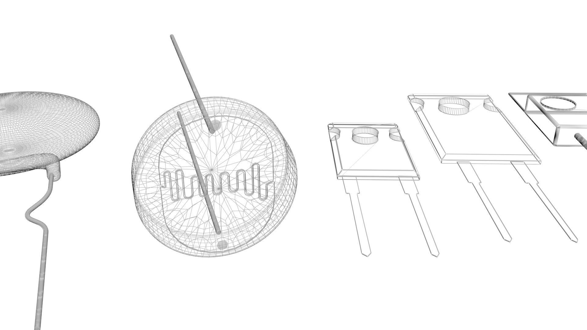 Electronic Components Set 3D model_30