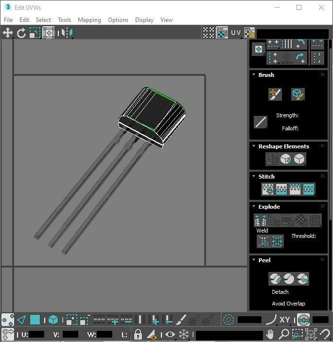 Electronic Components Set 3D model_47