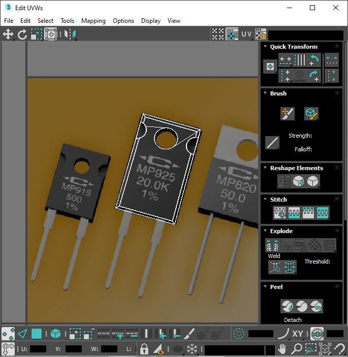 Electronic Components Set 3D model_41