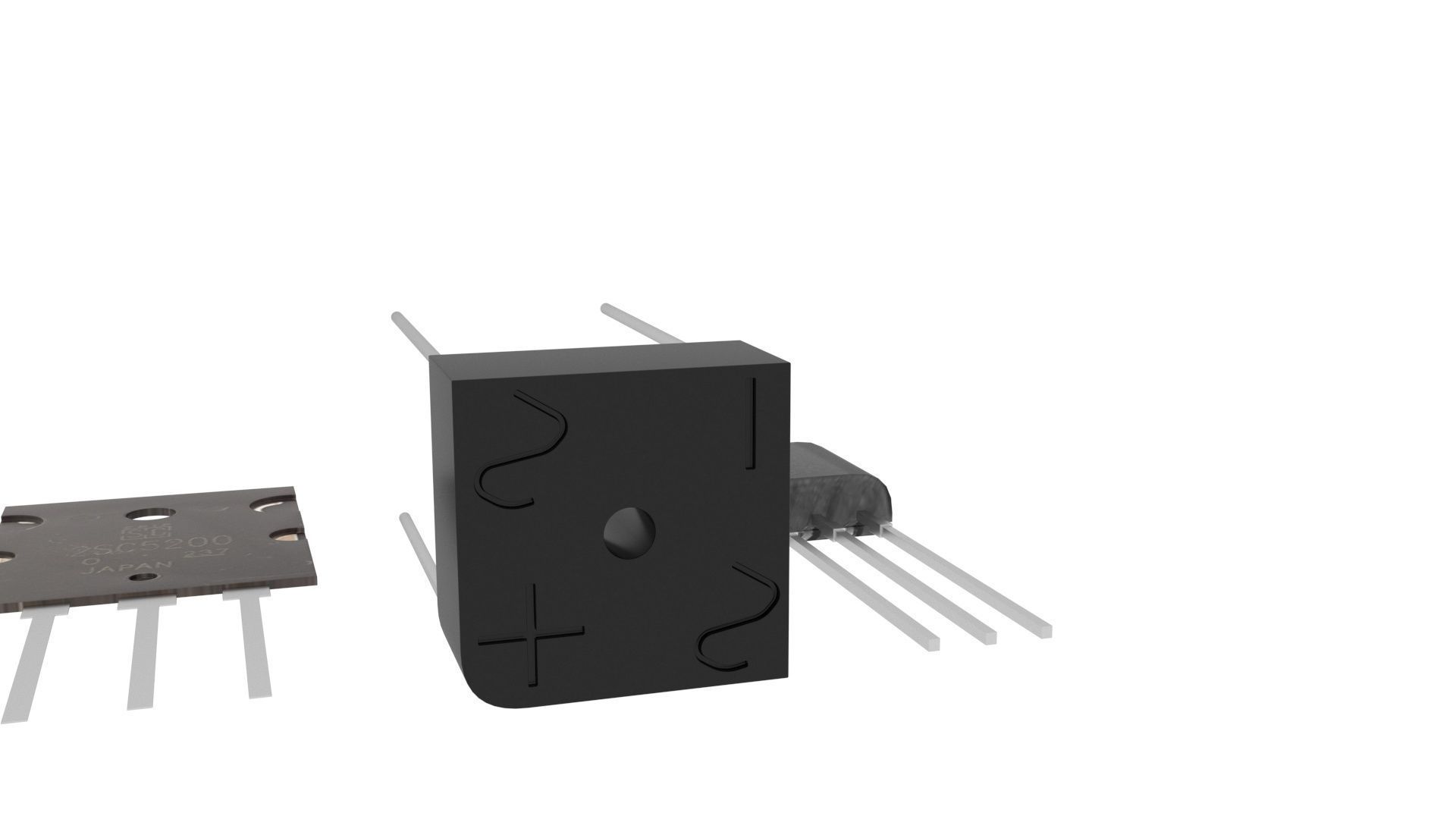 Electronic Components Set 3D model_21