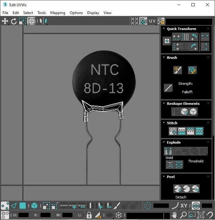 Electronic Components Set 3D model_40