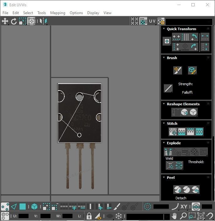 Electronic Components Set 3D model_46
