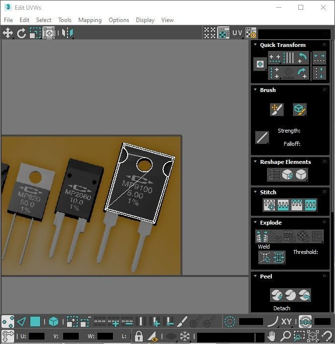Electronic Components Set 3D model_42