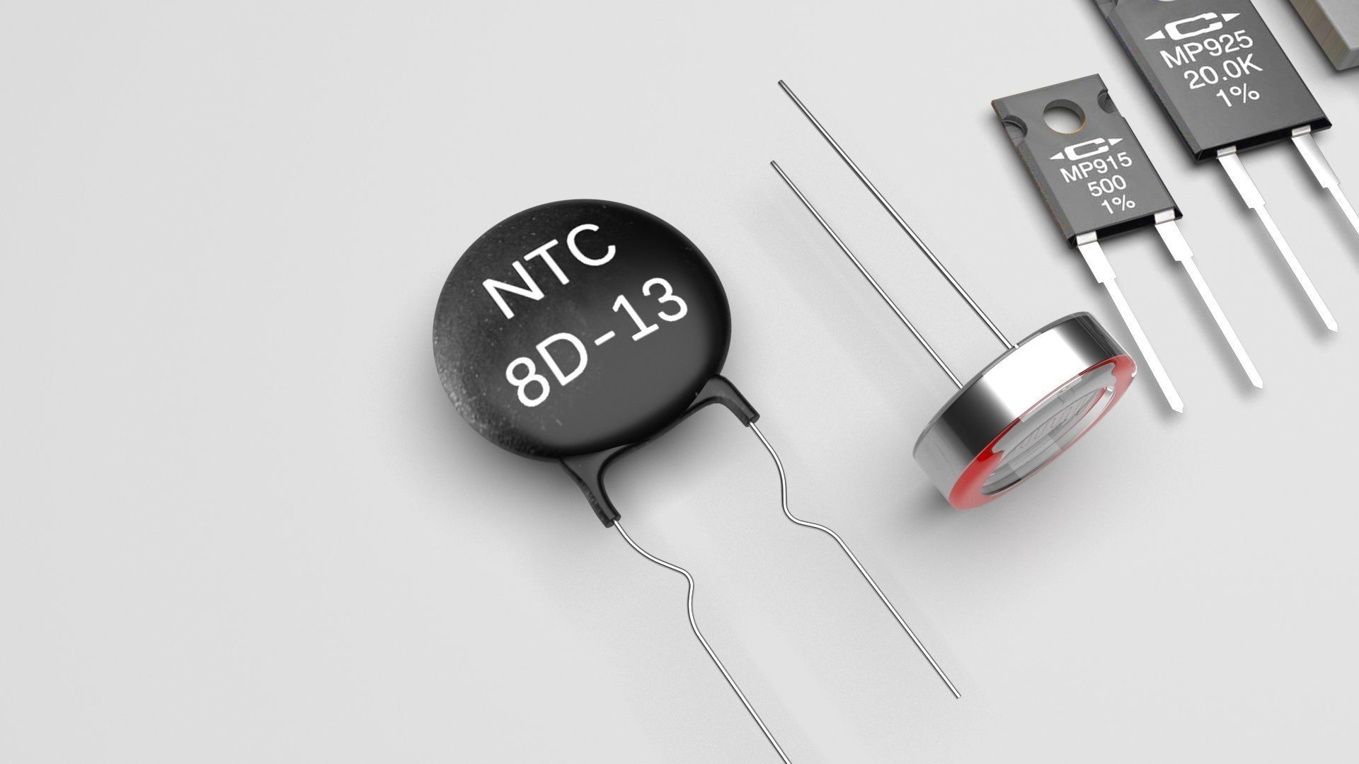 Electronic Components Set 3D model_4