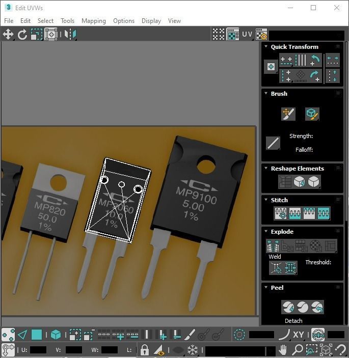 Electronic Components Set 3D model_45