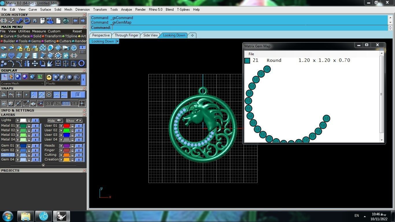 Horse Pendant 3D print model_7