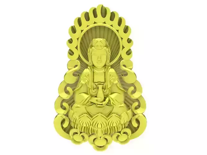 buddha guan yin pendant 4003