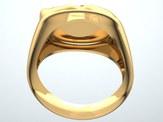 Face ring 3D print model_3