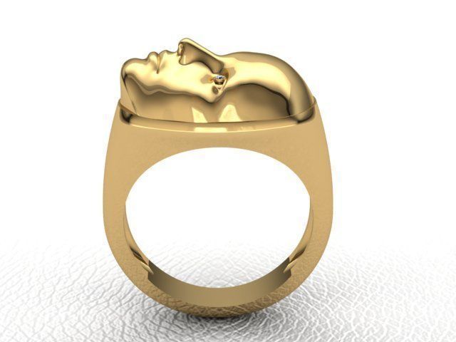 Face ring 3D print model_2