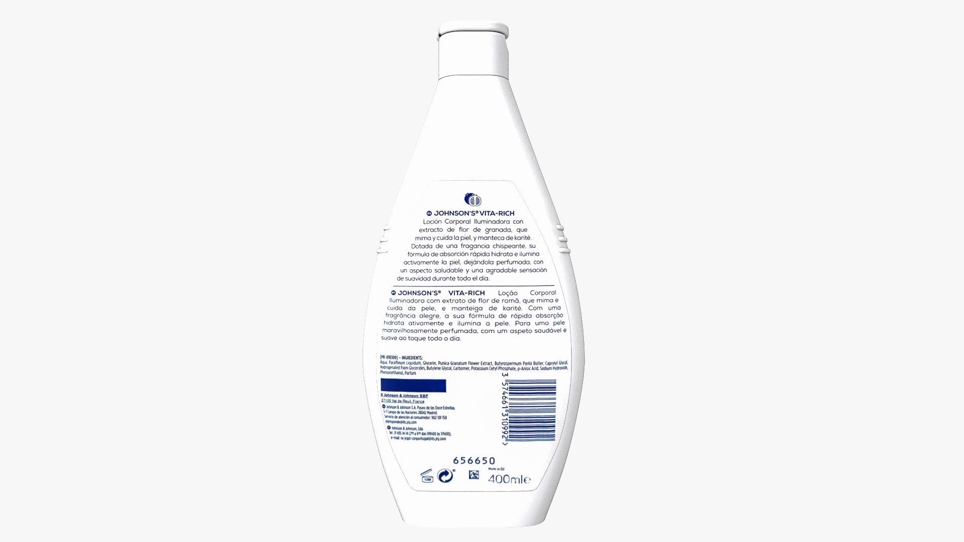 Johnsons Vita-Rich Pomegranate Flower Extract Body Lotion 3D model_5