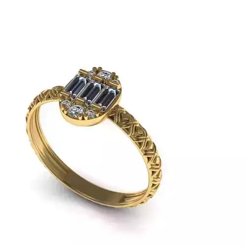 baguette diamond ring