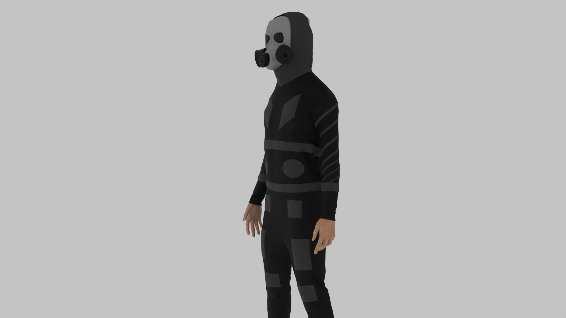Sici-fi Soldier Low-poly 3D model_7