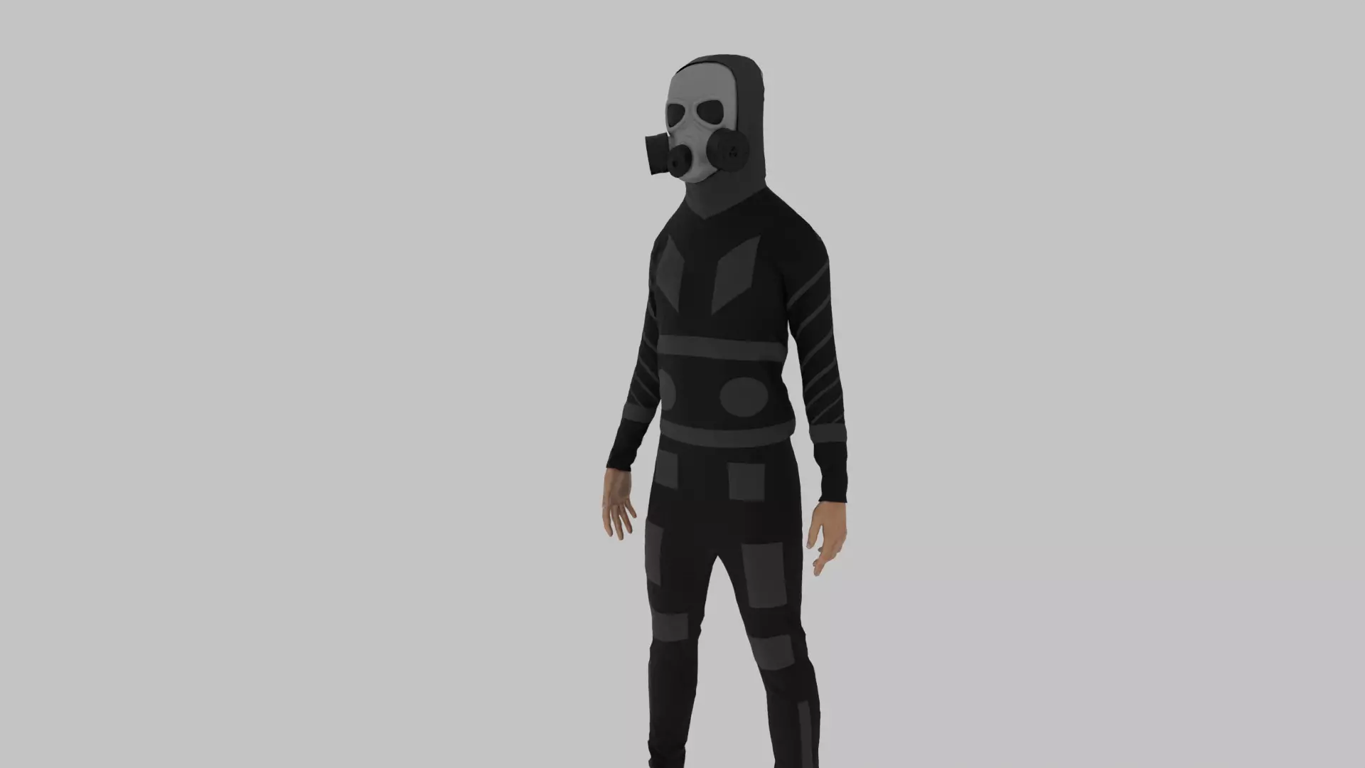 Sici-fi Soldier Low-poly 3D model_0