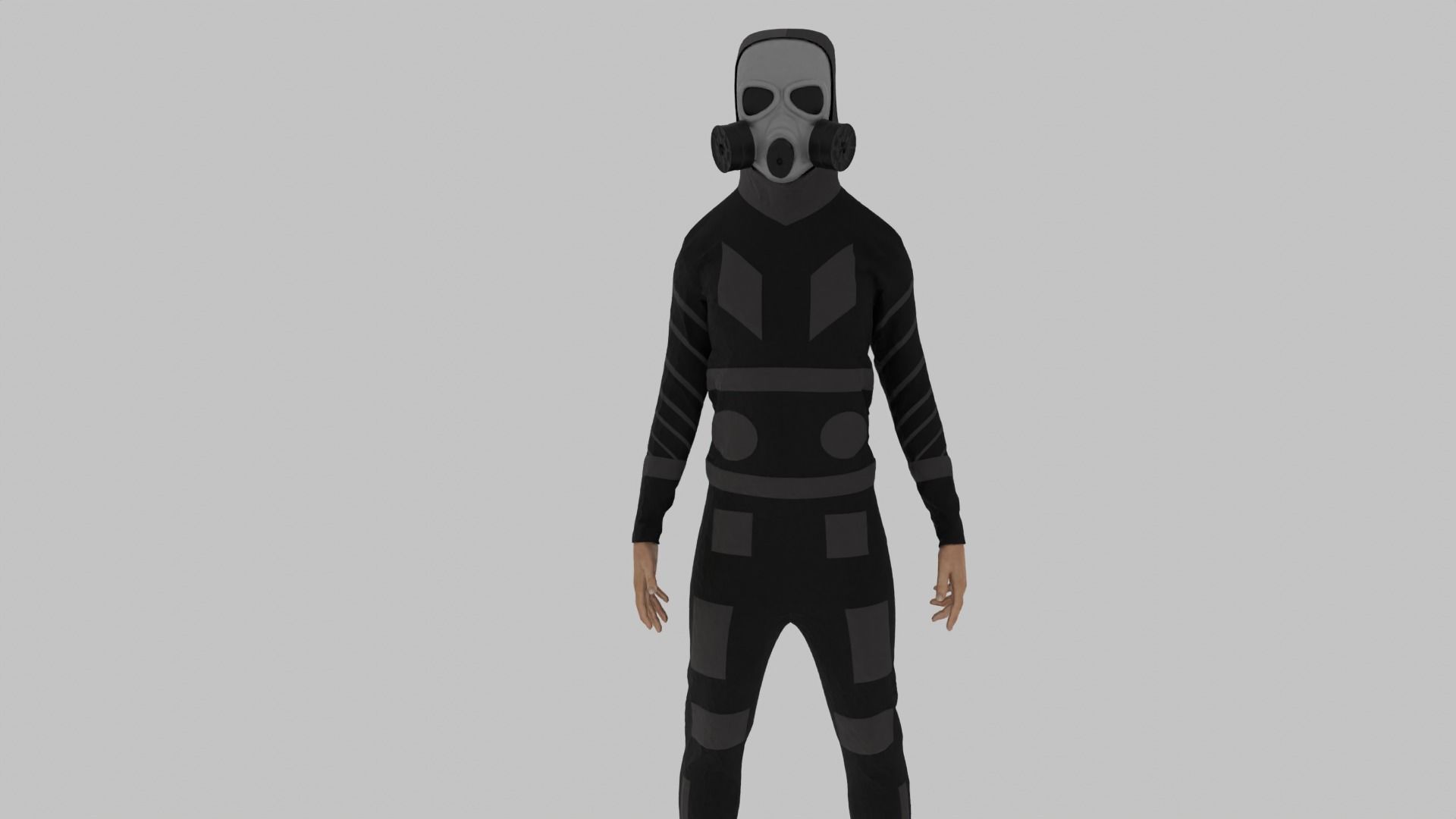 Sici-fi Soldier Low-poly 3D model_3
