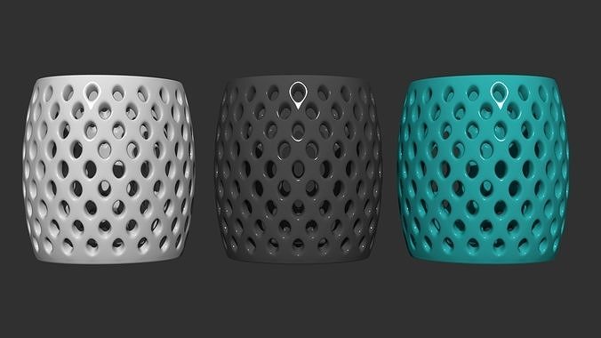 penholder vase with holes in it Free 3D print model