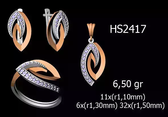 Women Rings Earrings Pendants STL OBJ FBX Details