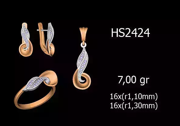Women Rings Earrings Pendants STL OBJ FBX Details