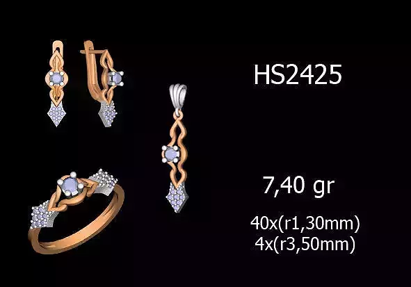 Women Rings Earrings Pendants STL OBJ FBX Details