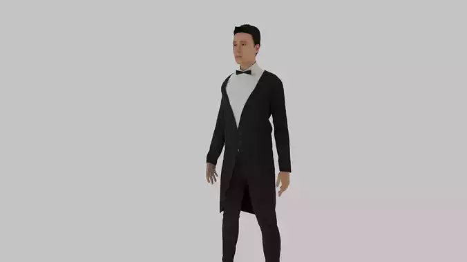 Butler man in tuxedo