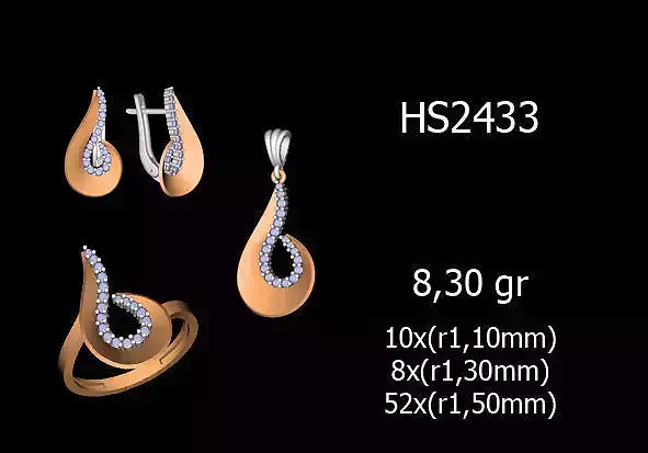 Women Rings Earrings Pendants STL OBJ FBX Details