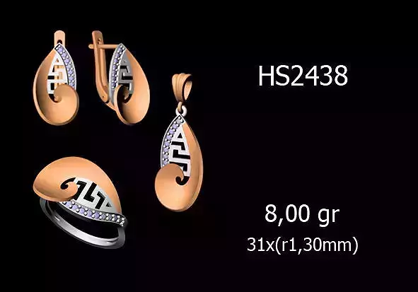 Women Rings Earrings Pendants STL OBJ FBX Details